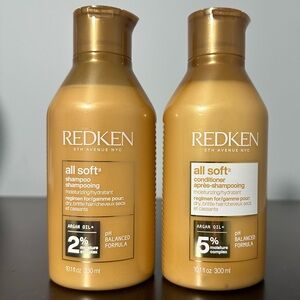 Redken All Soft Shampoo & Conditioner Set 10.1 Fl oz New & Unused